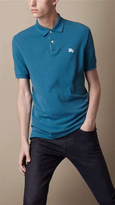 light blue burberry polo|burberry polo shirt sale uk.